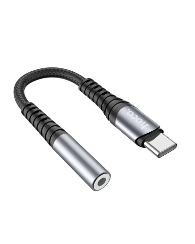 Кабель-переходник HOCO LS33 Type-C Digital 3.5 Audio converter Metal Gray (6931474761163)