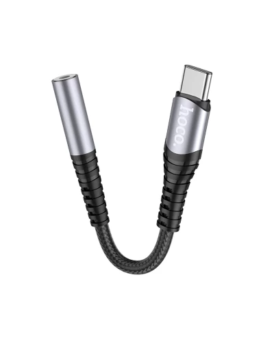 Кабель-переходник HOCO LS33 Type-C Digital 3.5 Audio converter Metal Gray (6931474761163)