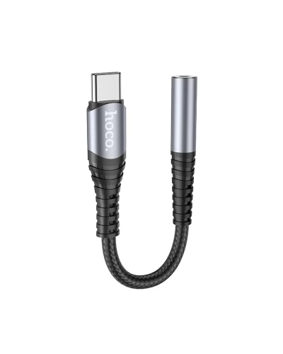 Кабель-переходник HOCO LS33 Type-C Digital 3.5 Audio converter Metal Gray (6931474761163)