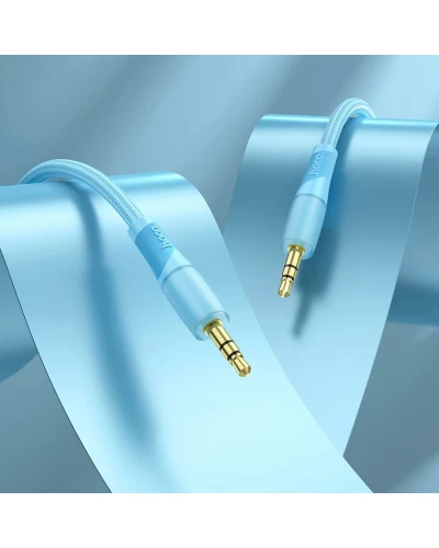 Аудиокабель HOCO UPA25 Transparent Discovery Edition AUX audio cable Blue (6931474791146)