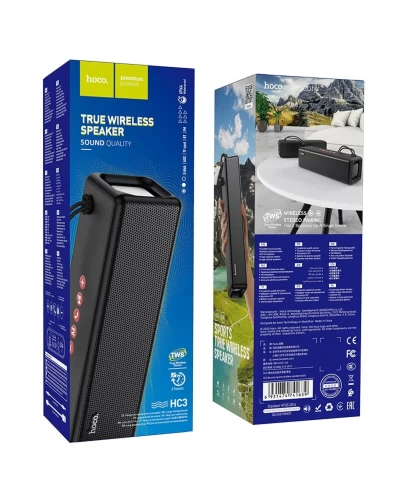 Портативная колонка HOCO HC3 Bounce sports wireless speaker Black (6931474741639)