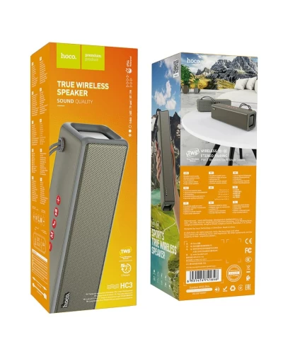 Портативная колонка HOCO HC3 Bounce sports wireless speaker Gray (6931474741646)