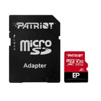 microSDXC (UHS-1 U3) Patriot EP Series 1Тb class 10 V30 (R-100MB/s, W-80MB/s) (adapter SD) (PEF1TBEP31MCX)