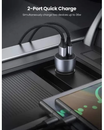 Автомобильное зарядное устройство для UGREEN CD213 Fast Car Charger (Dark Blue) (UGR-10144) (UGR-10144)