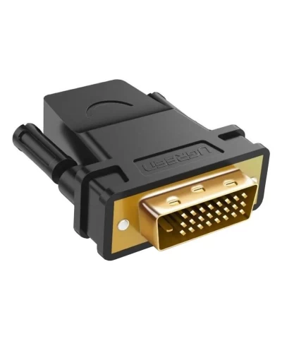 Кабель UGREEN 20124 DVI 24+1 Male to HDMI Female Adapter (Black) (UGR-20124) (UGR-20124)