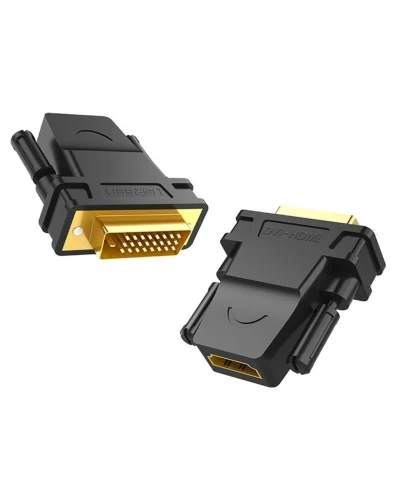 Кабель UGREEN 20124 DVI 24+1 Male to HDMI Female Adapter (Black) (UGR-20124) (UGR-20124)
