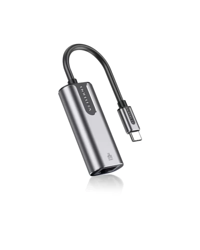 Адаптер Vention USB-C to Gigabit Ethernet Adapter 0.15M Gray Aluminum Alloy Type (CFNHB) (CFNHB)