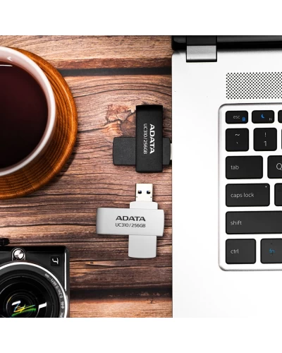 Flash A-DATA USB 3.2 UC310 128Gb Black (UC310-128G-RBK)