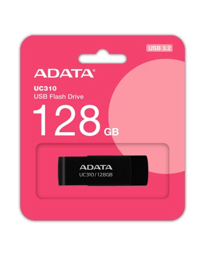 Flash A-DATA USB 3.2 UC310 128Gb Black (UC310-128G-RBK)