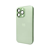 Чохол для смартфона AG Glass Matt Frame Color Logo for Apple iPhone 12 Pro Light Green (AGMattFrameiP12PLGreen)