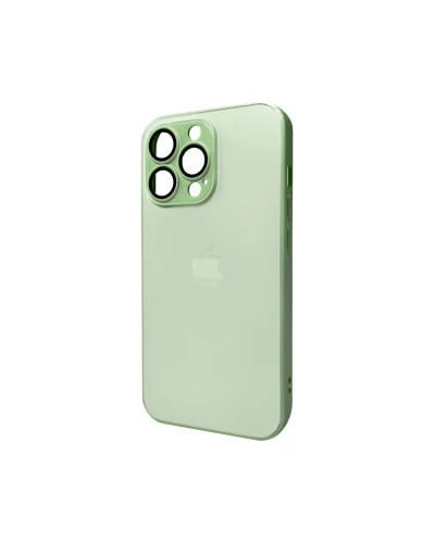 Чохол для смартфона AG Glass Matt Frame Color Logo for Apple iPhone 13 Pro Light Green (AGMattFrameiP13PLGreen)