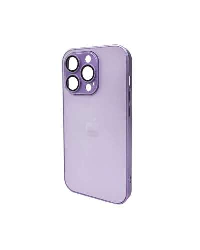 Чохол для смартфона AG Glass Matt Frame Color Logo for Apple iPhone 14 Pro Light Purple (AGMattFrameiP14PLPurple)