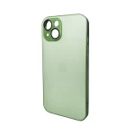 Чехол для смартфона AG Glass Matt Frame Цвет для Apple iPhone 15 Light Green (AGMattFrameiP15LGreen)