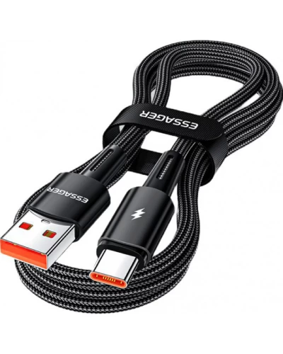 Кабель Essager Sunset USB A Type C 120W USB Charging Cable 2m black (EXC120-CGA01-P) (EXC120-CGA01-P)