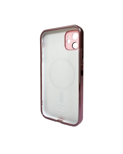 Чохол для смартфона AG Glass Sapphire Frame MagSafe Logo for Apple iPhone 12 Pink (AGSappiFRP12Pink)
