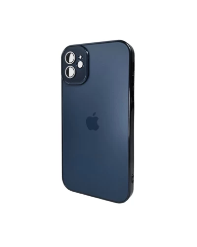 Чехол для смартфона AG Glass Sapphire Frame MagSafe Logo Apple iPhone 12 Sea Blue (AGSappiFRP12Blue)