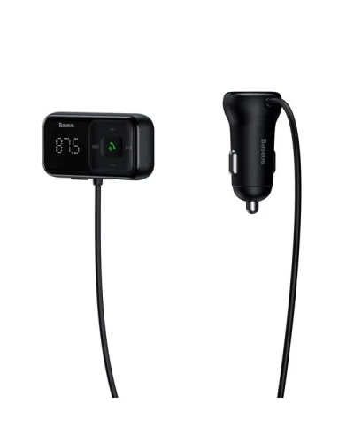 ОЗУ с FM-модулятором Baseus T Shaped S-16 Car Bluetooth MP3 Player Black (CCMT000201)