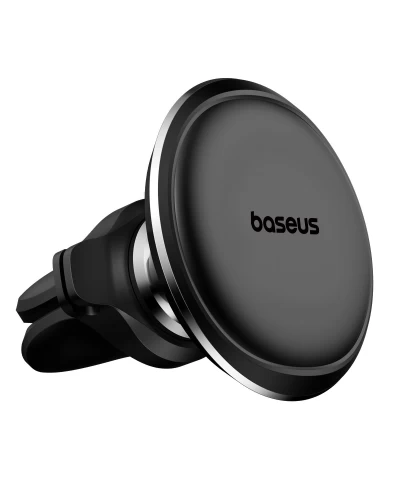 Держатель для мобильного Baseus Magnetic Air Vent Car Mount Holder with cable clip Black (SUGX020001)