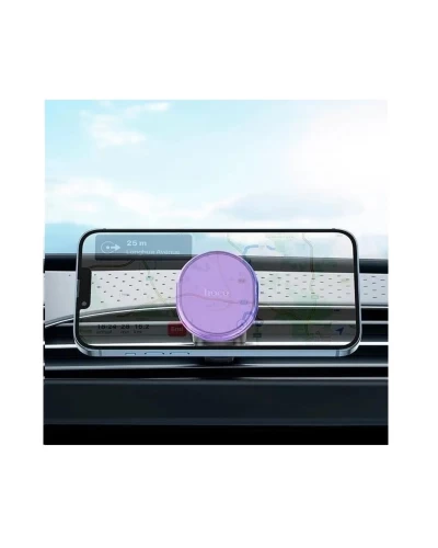 Держатель для мобильного HOCO H1 Crystal magnetic car holder(air outlet) Romantic Purple (6931474790194)