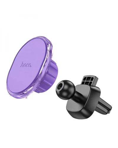 Держатель для мобильного HOCO H1 Crystal magnetic car holder(air outlet) Romantic Purple (6931474790194)