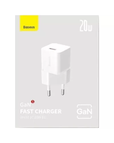 Сетевое зарядное устройство для Baseus GaN5 Fast Charger(mini) 1C 20W EU White (CCGN050102)