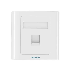 Сетевая розетка Vention 1 Port keystone Jack Wall Plate White 86 Type (IFAW0) (IFAW0)