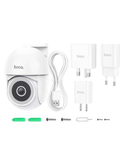 IP-камера відеоспостереження HOCO D2 outdoor PTZ HD camera White (6942007611688 )