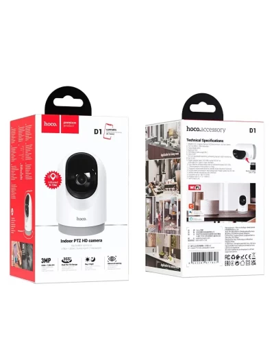 IP-камера відеоспостереження HOCO D1 indoor PTZ HD camera White (6942007611657 )