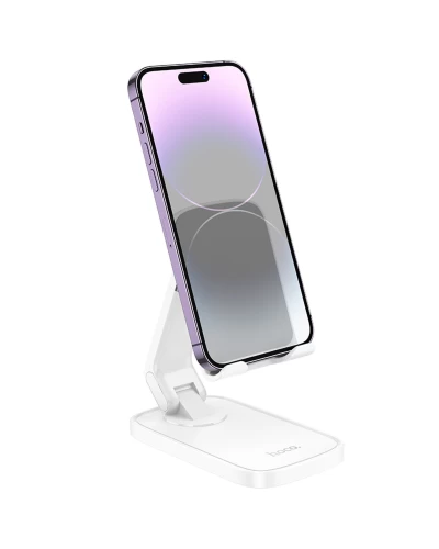 Держатель для мобильного HOCO HD8 Blackfish folding desktop stand White (6942007610810)