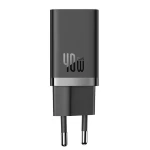 Сетевое зарядное устройство для Baseus GaN5 Pro Fast Charger C+C 40W EU Black (CCGP180101)