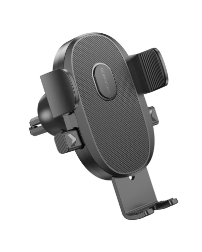 Тримач для мобільного BOROFONE BH92 Grand one-button car holder(air outlet) Black (6941991103681)