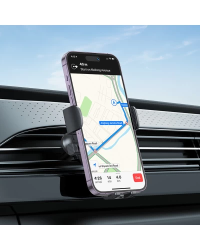 Тримач для мобільного BOROFONE BH92 Grand one-button car holder(air outlet) Black (6941991103681)