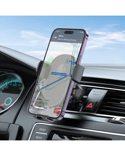 Тримач для мобільного BOROFONE BH92 Grand one-button car holder(air outlet) Black (6941991103681)