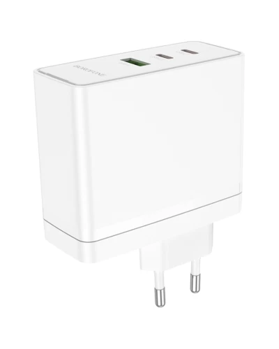 Сетевое зарядное устройство для BOROFONE BN11 Imperial PD100W three-port(2C1A) charger White (6941991103773)