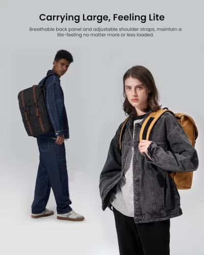 Рюкзак Tomtoc VintPack-TA1 17L Laptop Backpack Black 16 inch/17L (TA1S1D1) (TA1S1D1)