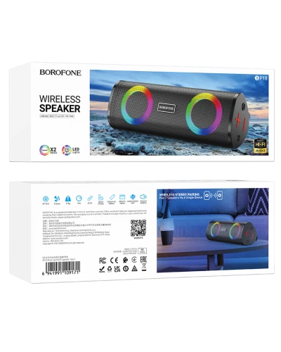 Портативная колонка BOROFONE BP18 Music sports BT speaker Black (6941991109171)