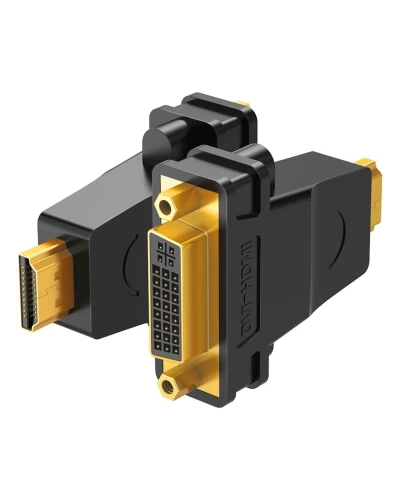 Адаптер UGREEN HDMI DVI (24+5) Adapter (Black)(UGR-20123) (UGR-20123)