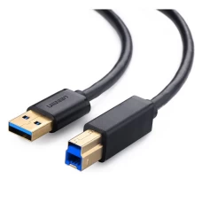 Кабель UGREEN US210 USB 3.0 AM to BM Print Cable 2m (Black ） (UGR-10372) (UGR-10372)