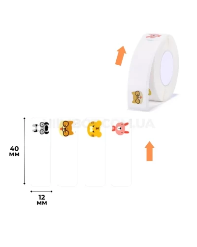 Этикетки NIIMBOT T12*40-160 ZOO Color For D11/D110/D101/H1S (A2A68301001) (A2A68301001)