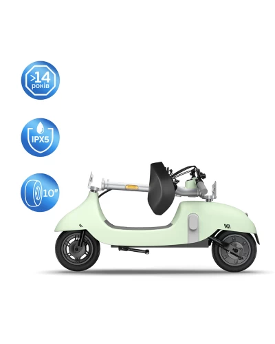 Электросамокат с сидением OKAI Ceetle PRO EA10C Mint Green 10', 350(900)W, 25Km/h, 10,4Ah, 55Km, 20%, NFC, App, 29kg (EA10C-MG)