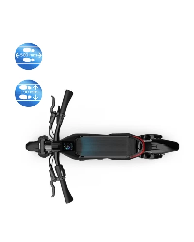 Електросамокат OKAI ES800 Panther Off-Road Black 12", 1500(3000)W, Dual Motor, 19,2Ah, 50km, 60km\h, 35%, NFC, App, 43kg (ES800-B)