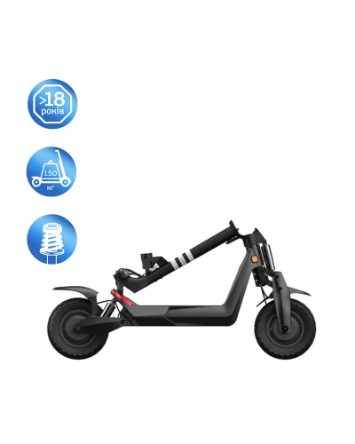 Електросамокат OKAI ES800 Panther Off-Road Black 12", 1500(3000)W, Dual Motor, 19,2Ah, 50km, 60km\h, 35%, NFC, App, 43kg (ES800-B)
