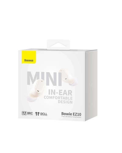 Навушники Baseus Bowie EZ10 True Wireless Earphones White (A00054300226-Z1)