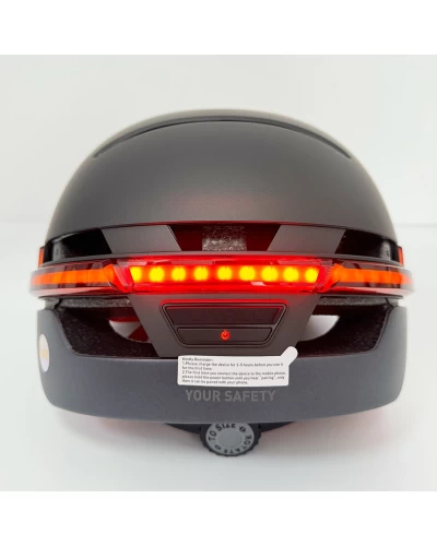 Защитный шлем Livall BH51M NSO (L) Black (57-61см), акустика JBL, микрофон, сигналы поворотов и стопов, приложение, пульт BR80, застежка, Bluetooth (LIV-JB51MN-5312)