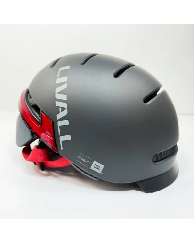 Защитный шлем Livall BH51M NSO (L) Black (57-61см), акустика JBL, микрофон, сигналы поворотов и стопов, приложение, пульт BR80, застежка, Bluetooth (LIV-JB51MN-5312)