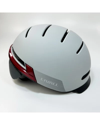 Защитный шлем Livall BH51M NEO (L) Sandstone Grey (57-61см), акустика, микрофон, сигналы поворотов и стопов, приложение, пульт BR80, Bluetooth (LIV-T1V6MN-6310)