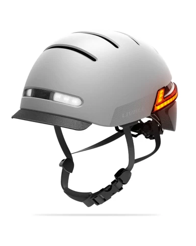 Защитный шлем Livall BH51M NEO (L) Sandstone Grey (57-61см), акустика, микрофон, сигналы поворотов и стопов, приложение, пульт BR80, Bluetooth (LIV-T1V6MN-6310)