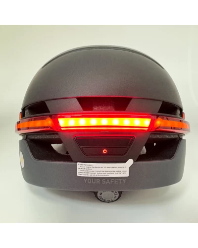 Защитный шлем Livall BH51M NEO (L) Black (57-61см), акустика, микрофон, сигналы поворотов и стопов, приложение, пульт BR80, Bluetooth (LIV-T1V6MN-5311)