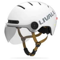 Защитный шлем Livall L23 (L) Ivory White (58-62см), сигнал поворотов и стопов, приложение, съемный узор (пульт BR80 в комплекте не идет) (LIV-000L23-4310)
