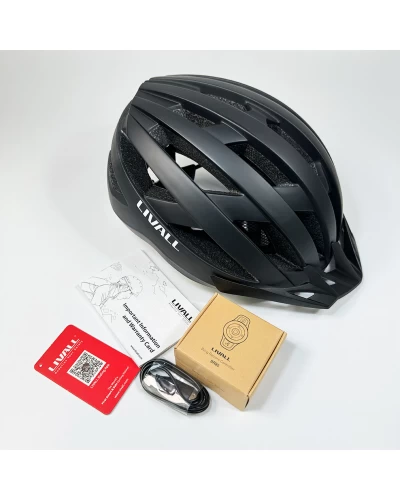 Защитный шлем Livall MT1 NEO (L) Black (58-62см), акустика, микрофон, сигналы поворотов и стопов, приложение, пульт BR80, Bluetooth (LIV-T0MT1N-5343)